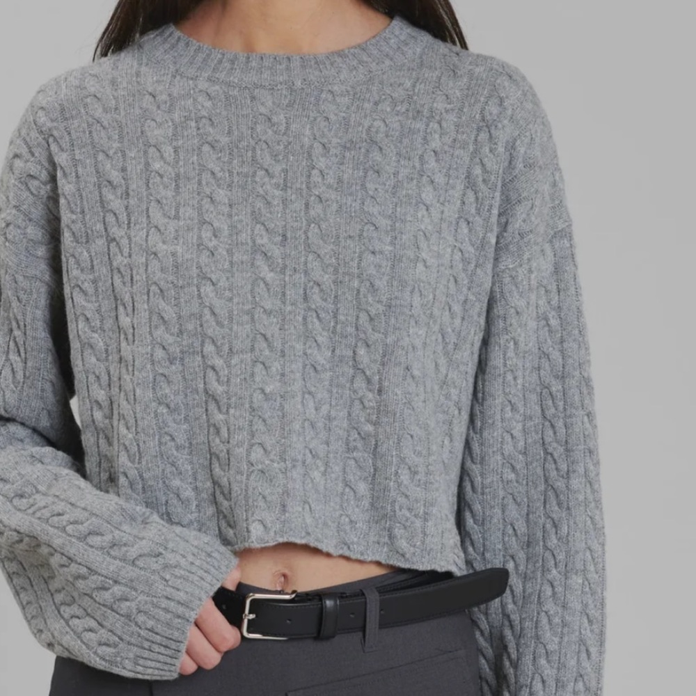 Stage. The Frankie Shop FARRAH BRAIDED SWEATER